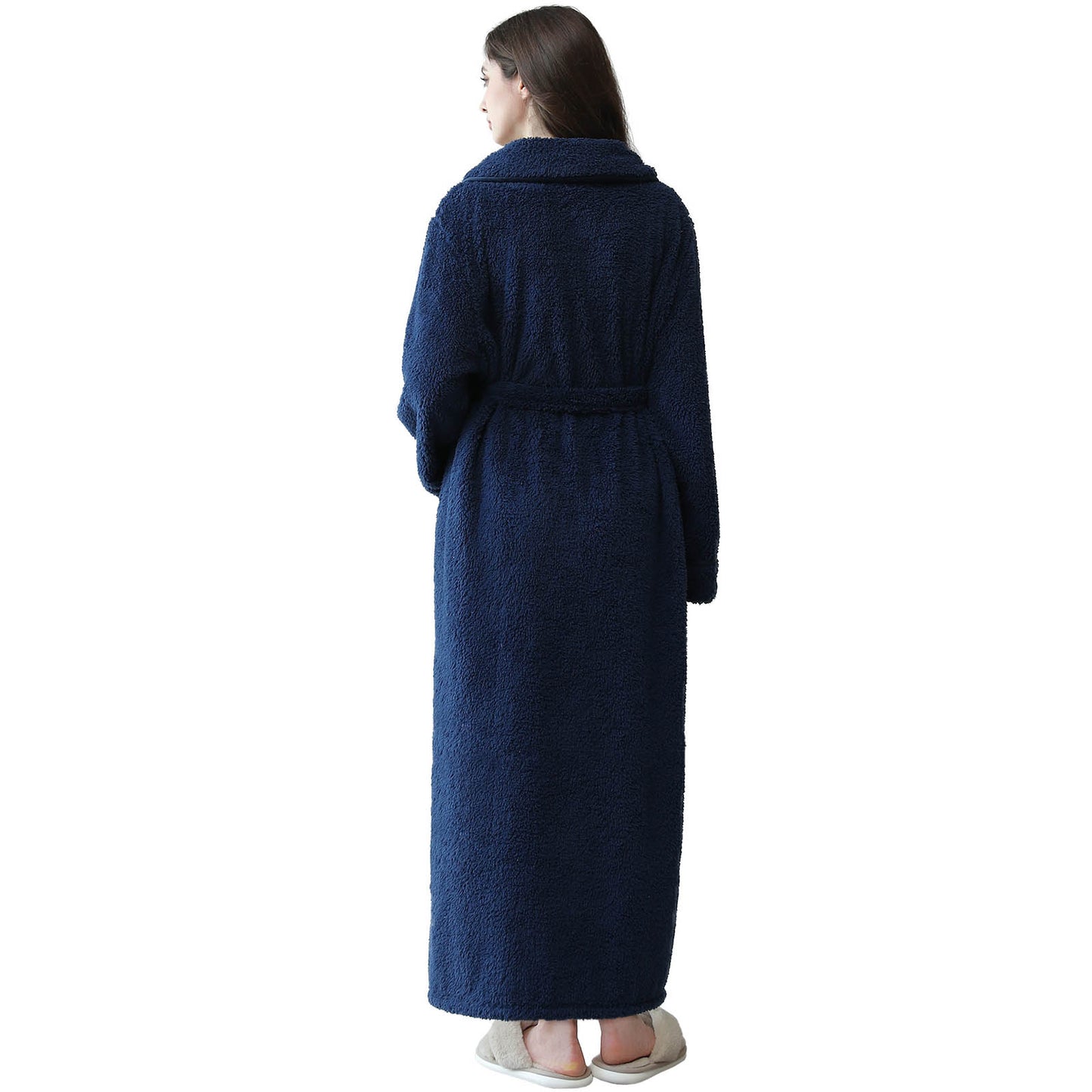 Robes for Women, PUTUO Womens Robes, Fluffy Soft Warm Fleece Bathrobe, Plush Shawl Collar Spa Robe, Ladies Sleepwear Housecoats Gift for Women