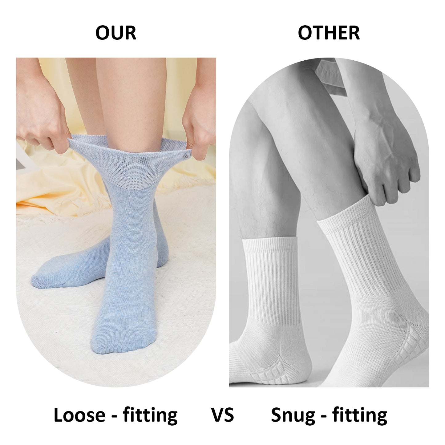 Socks for Women, PUTUO Socks Women, Comfort Cotton Socks Hiking Running Athletic Outdoor Recreation Crew Socks, 5 Pairs