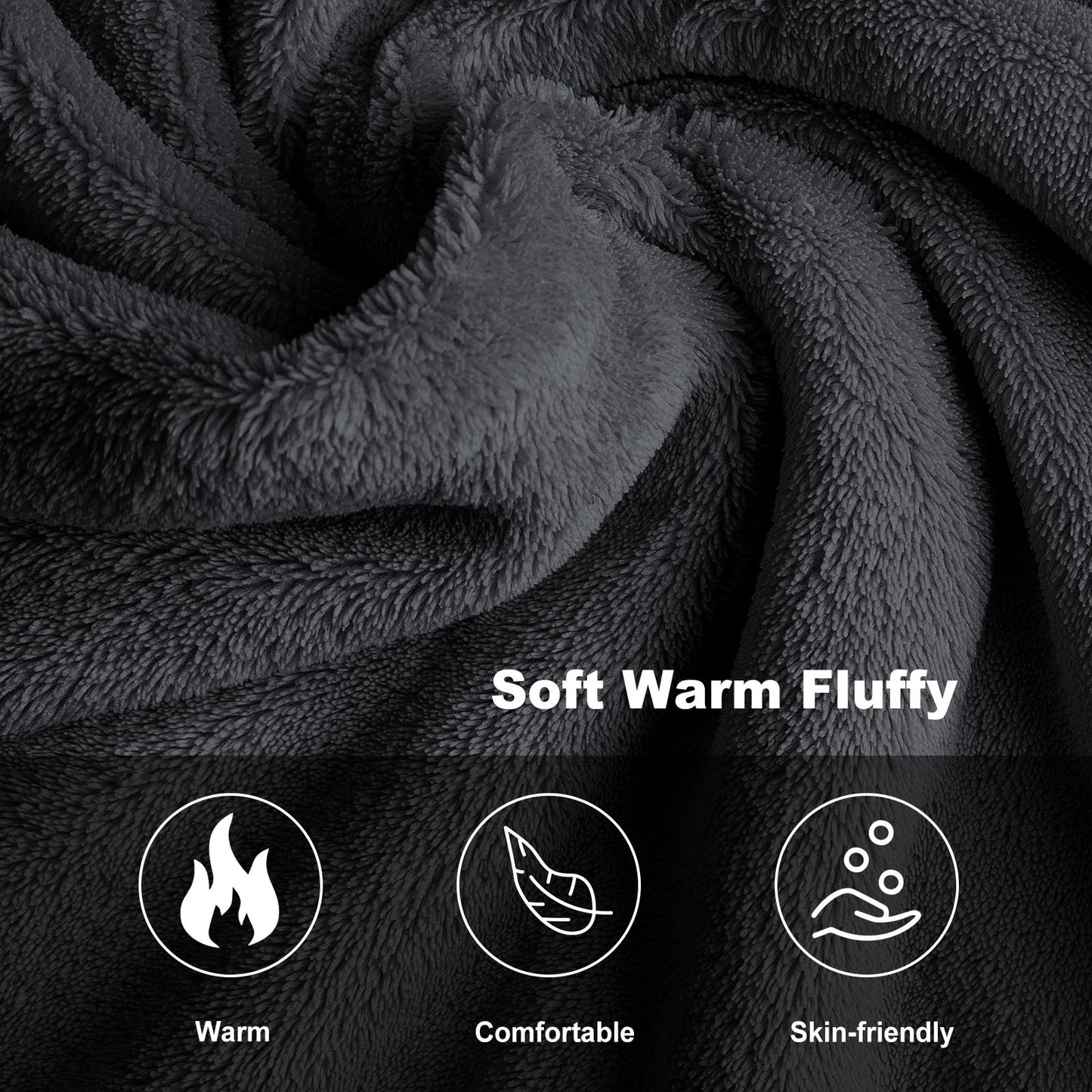 Mens Robe, PUTUO Robes for Men, Cozy Warm Soft Fluffy Fleece Bathrobe, Fuzzy Luxury Spa Dressing Gown for Men Gifts with Pockets