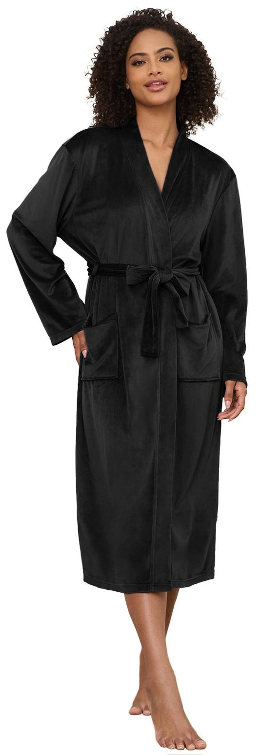 Womens Plush Soft Robe, PUTUO Robes for Women, Luxury Lightweight Fuzzy Warm Spa Robe, Winter Warm Pajamas Shower Nightgown Gift for Women